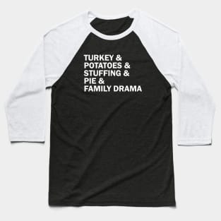 Thanksgiving diner Baseball T-Shirt